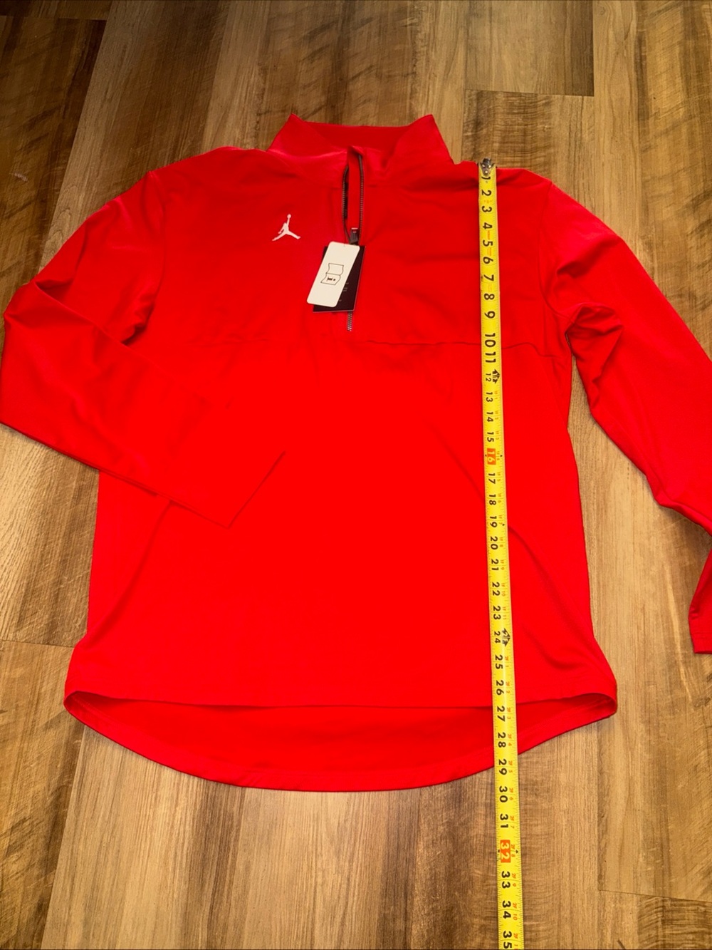 Jordan Red Quarter-Zip Performance Pullover